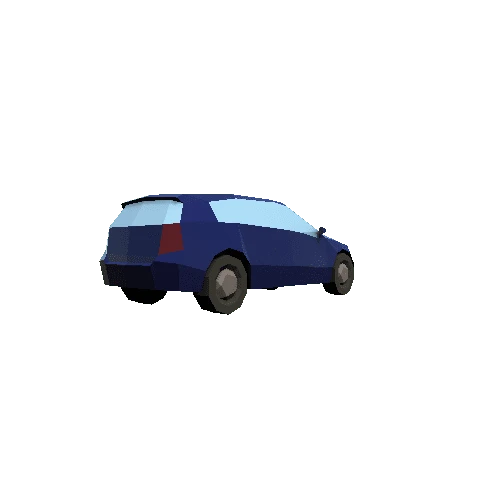 PaperCarsSUV2DayBlueDark Variant